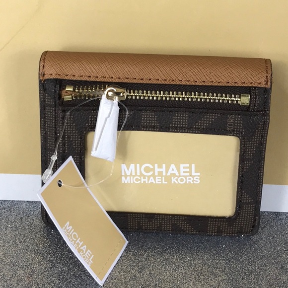 Michael Kors Jet Set Brown Card Case Key Holder - Picture 3 of 4